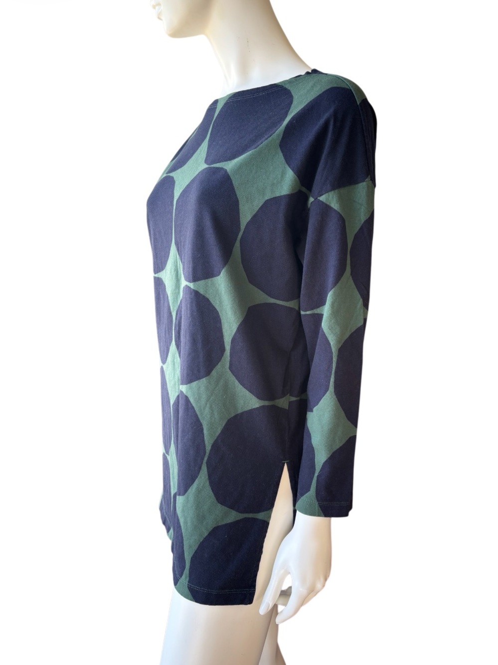Marimekko Uniqlo Kivet Print Cotton Tunic Tshirt - Picture 4 of 11